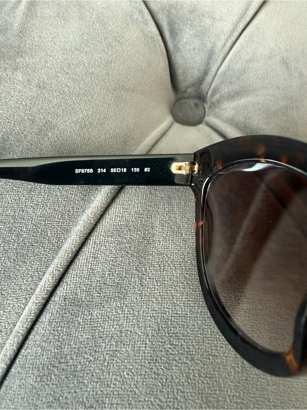 Salvatore Ferragamo SF675S Tortoise Cat-Eye Sunglasses 55mm With Full Set